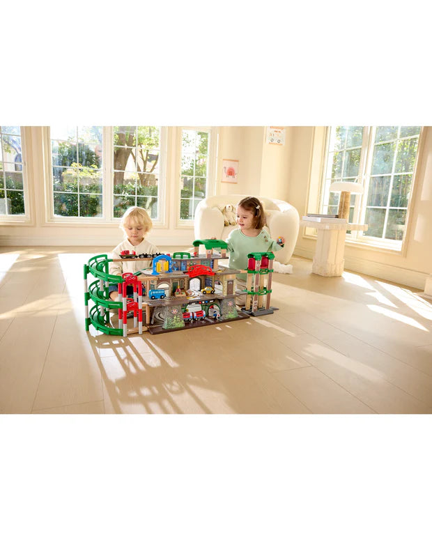 (Pre-Order) Hape Multi-Level Railway City Set