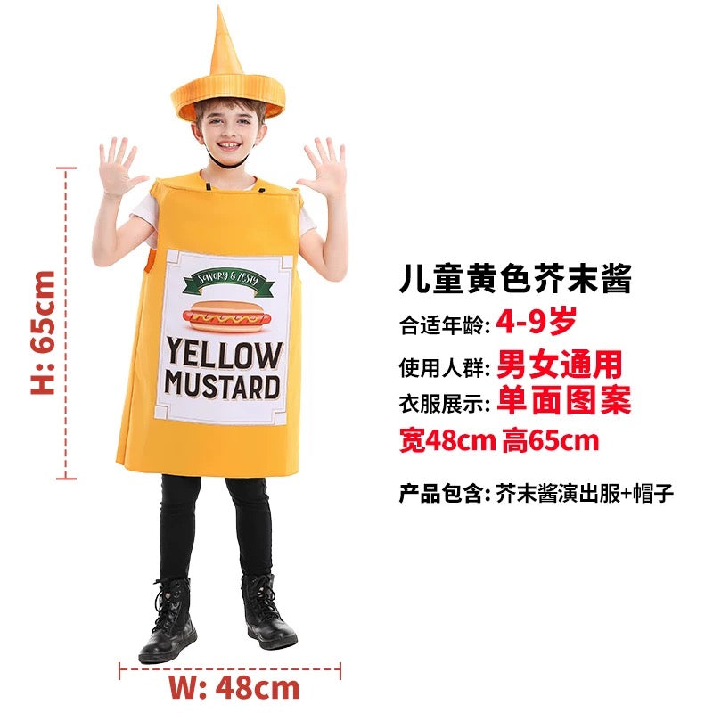 (PREORDER) Mustard/Popcorn/Coke/Ketchup/Burger Costume