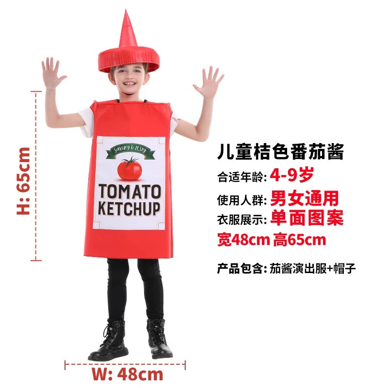 (PREORDER) Mustard/Popcorn/Coke/Ketchup/Burger Costume