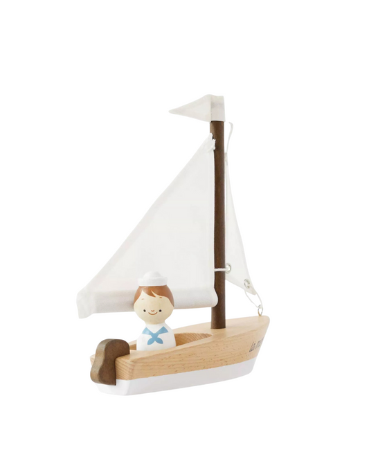 Le Toy Van Wooden Sailing Boat & Captain