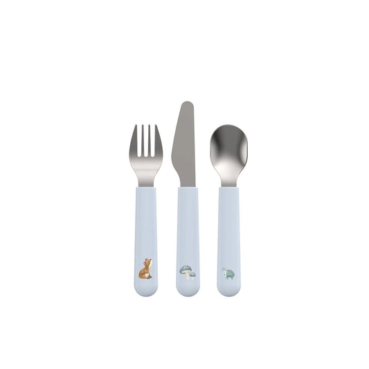 (PREORDER) Little Dutch Children's cutlery set 3-Piece Forest Friends