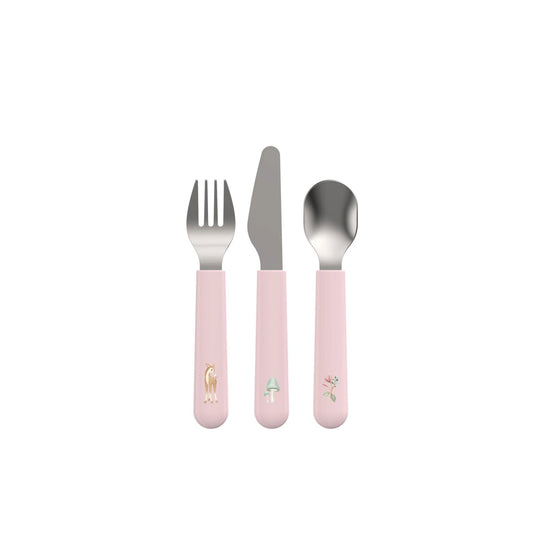 (PREORDER) Little Dutch Children's cutlery set 3-Piece Fairy Garden
