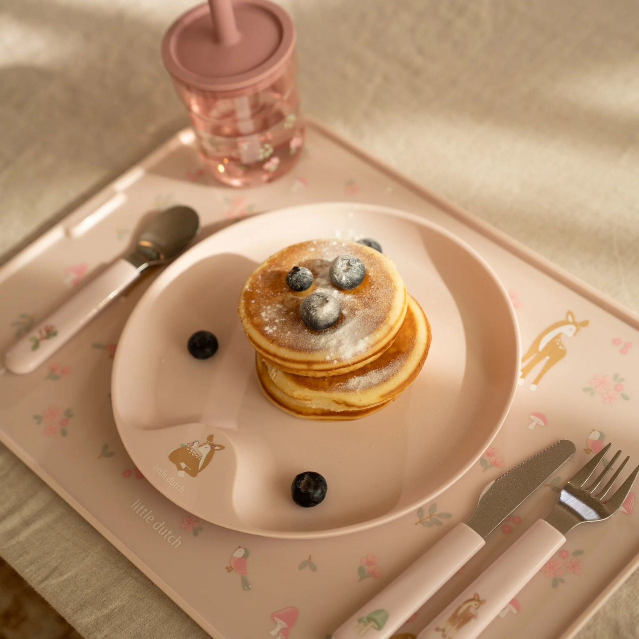 (PREORDER) Little Dutch Children's cutlery set 3-Piece Fairy Garden