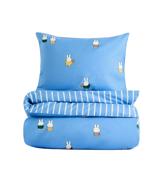 (Pre-order) H&M Home Miffy Duvet Cover & Pillow Cover Set Blue