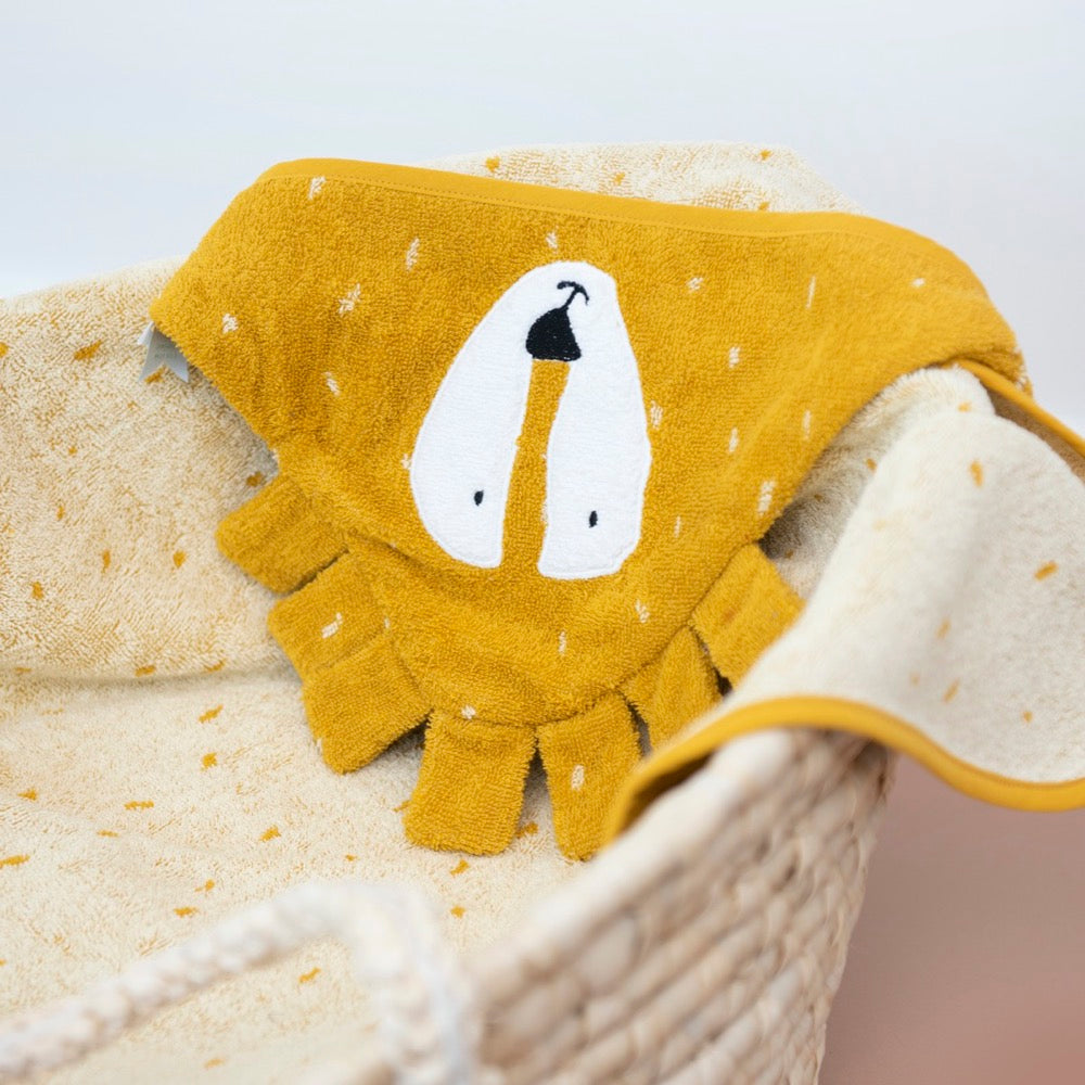 (Pre-Order) SALE Trixie Hooded bath towel | 75x75cm - Mr. Lion