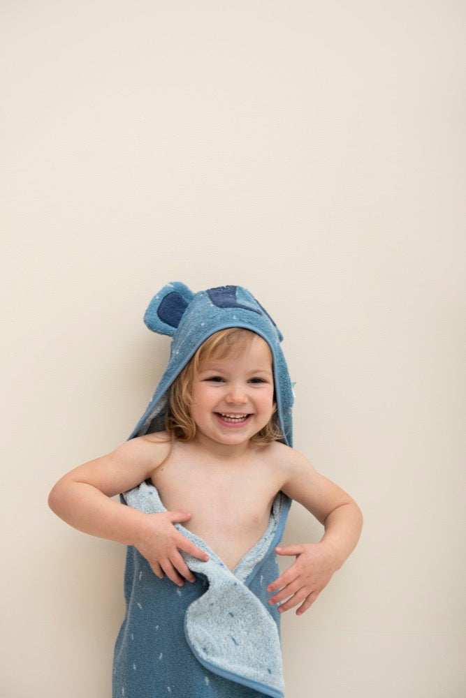 (Pre-Order)Trixie Hooded bath towel | 75x75cm - Mrs Elephant