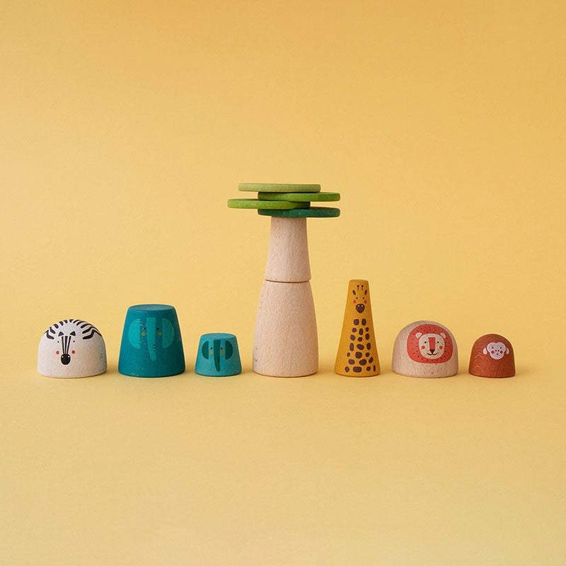 (PRE-ORDER) LONDJI Wooden world savanna