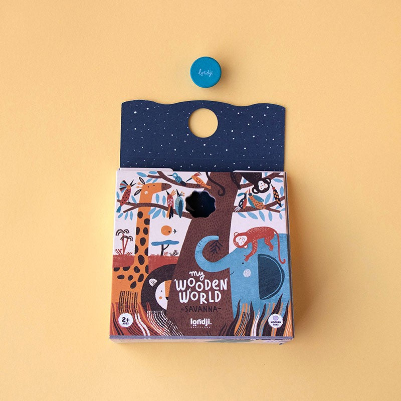(PRE-ORDER) LONDJI Wooden world savanna