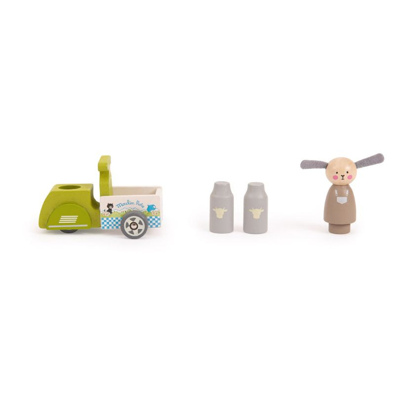 (Pre-Order) Moulin Roty Milk Delivery Tricycle ~ La Grande Famille