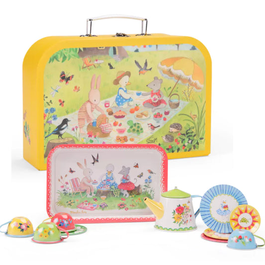 Moulin Roty Metal Tea Set, La Grande Famille