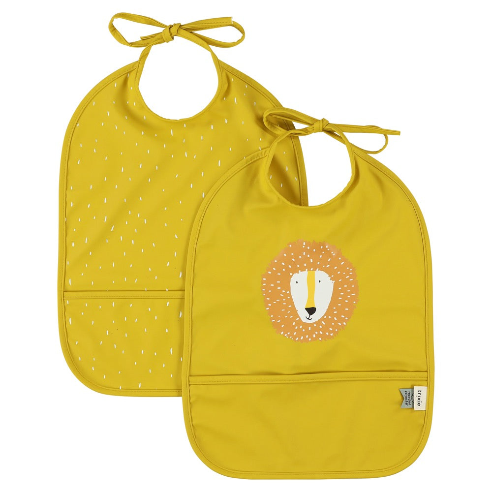 (Pre-Order) SALE Trixie Water-repellent bibs, 2-pack - Mr. Lion