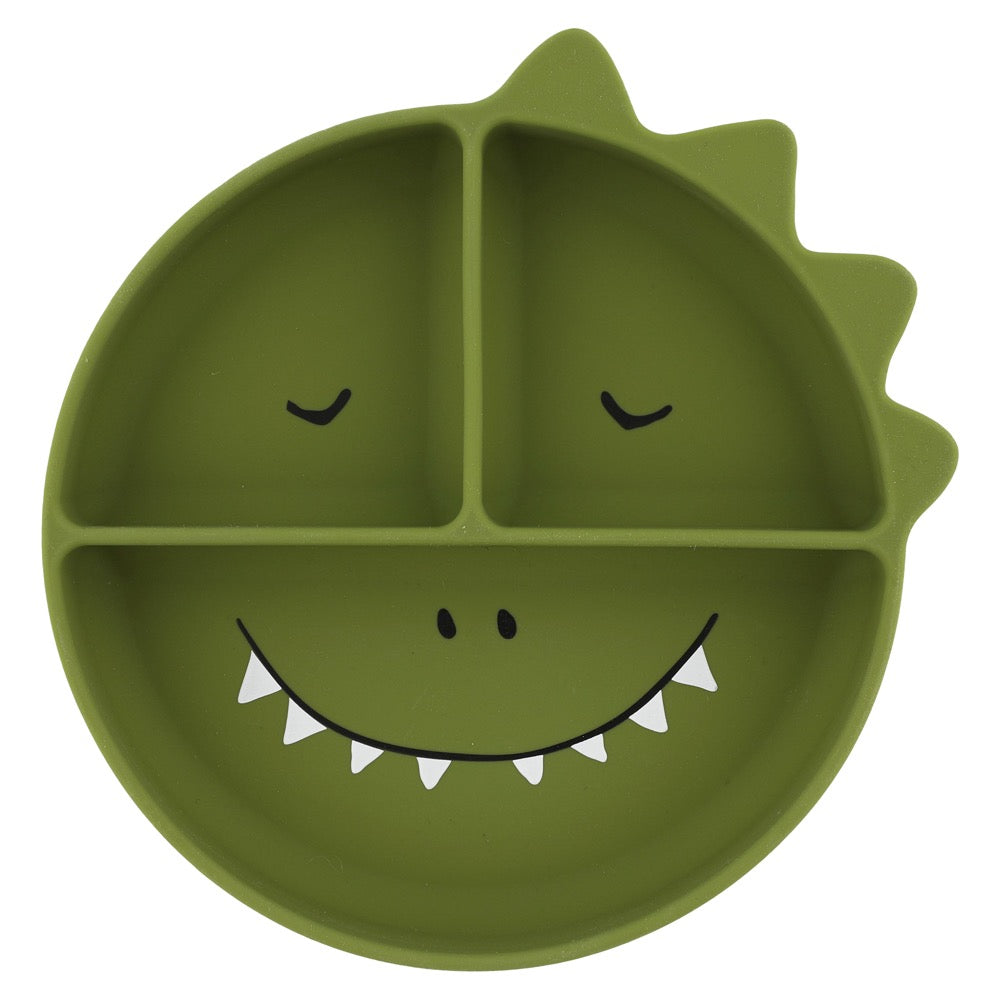 (Pre-Order) SALE Trixie Silicone feeding plate with suction cup - Mr. Dino