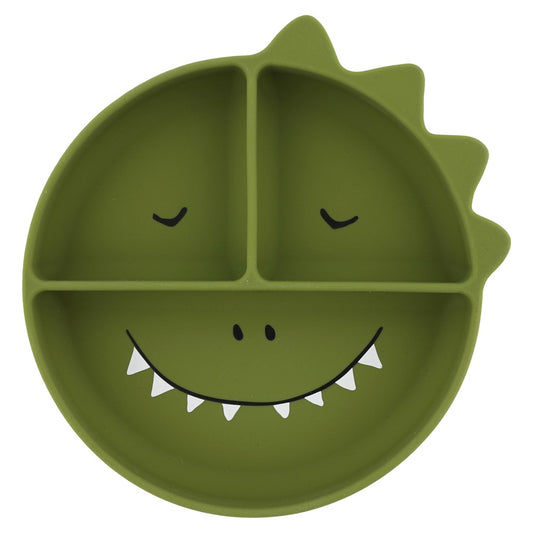 (Pre-Order) SALE Trixie Silicone feeding plate with suction cup - Mr. Dino