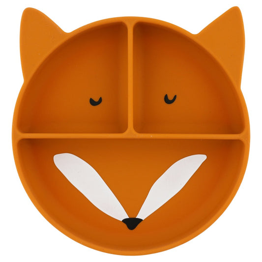 (Pre-Order) SALE Trixie Silicone feeding plate with suction cup - Mr. Fox