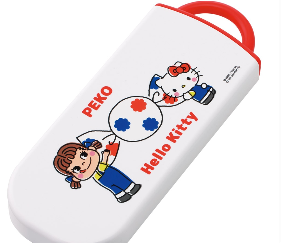 (Pre-Order) Skater Peko-chan × Hello Kitty Chopsticks, Spoon, and Fork Set