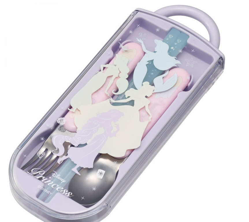 (Pre-Order) Skater Princess Silhouette Chopsticks, Spoon, Fork Set