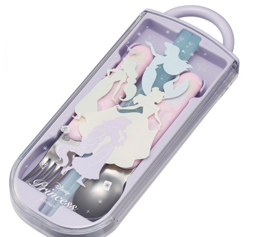 (Pre-Order) Skater Princess Silhouette Chopsticks, Spoon, Fork Set