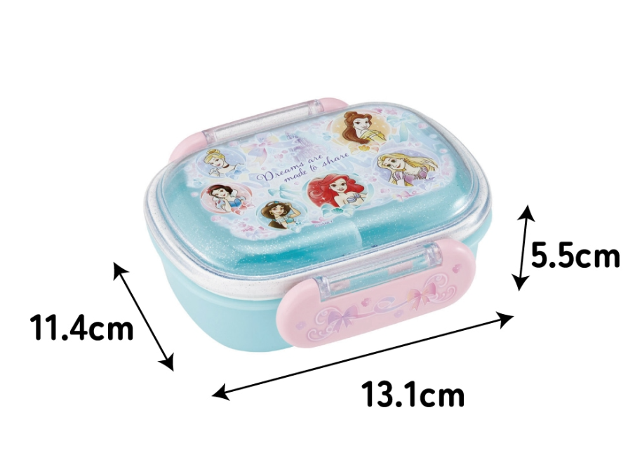 (Pre-Order) Skater Lunch Box 270ml princess disney