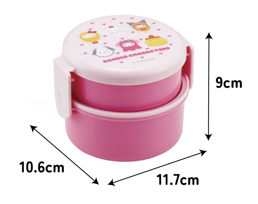 (Pre-Order) Skater unch box 2 tiers/500ml Sanrio Characters Impersonation Food