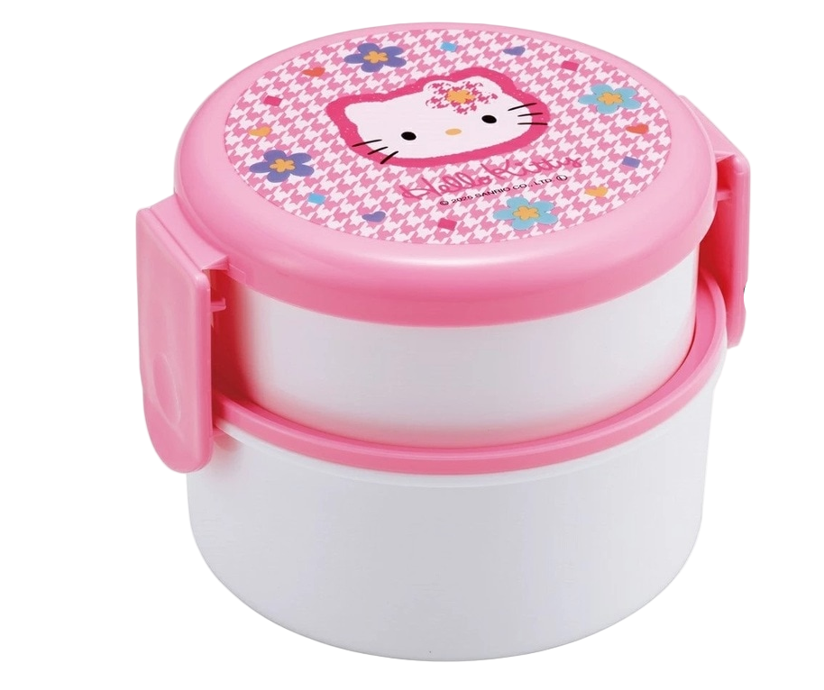 (Pre-Order) Skater Lunch Box 2 Tiers/500ml Hello Kitty Kaohana Face Flower