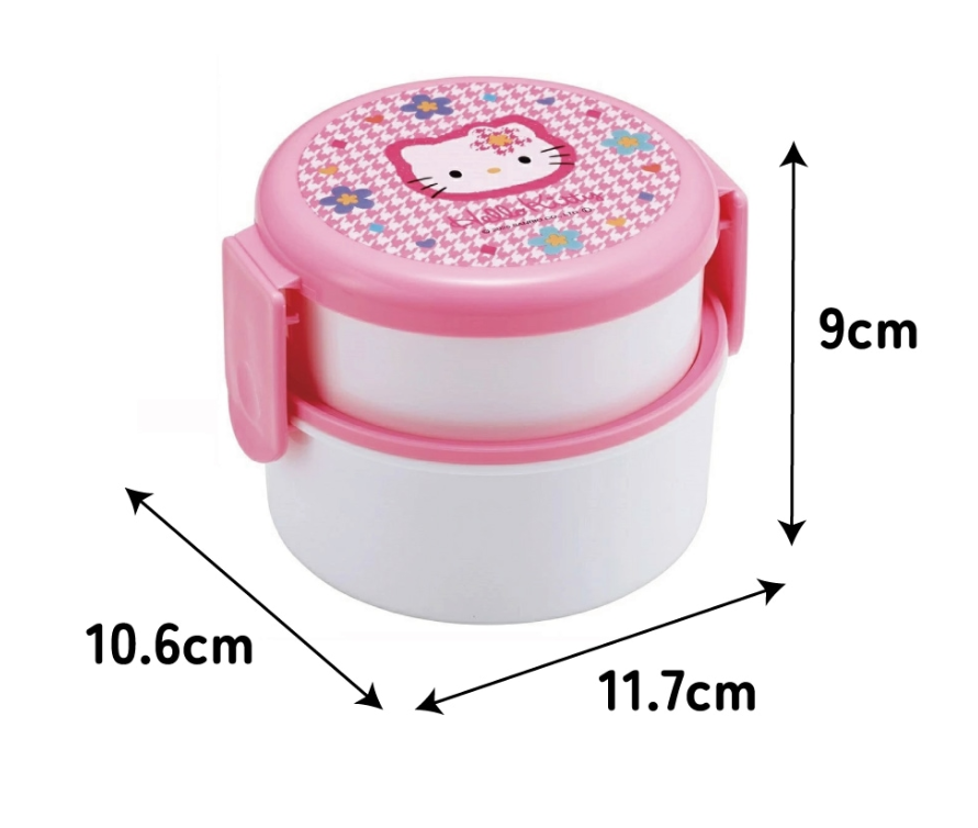 (Pre-Order) Skater Lunch Box 2 Tiers/500ml Hello Kitty Kaohana Face Flower