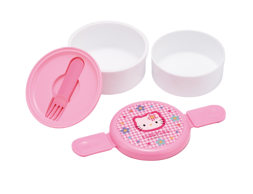 (Pre-Order) Skater Lunch Box 2 Tiers/500ml Hello Kitty Kaohana Face Flower