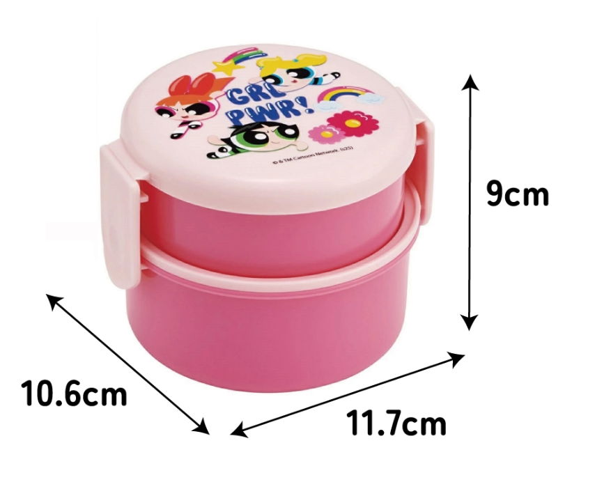(Pre-Order) Skater Lunch Box 2 Tiers/500ml Powerpuff Girls