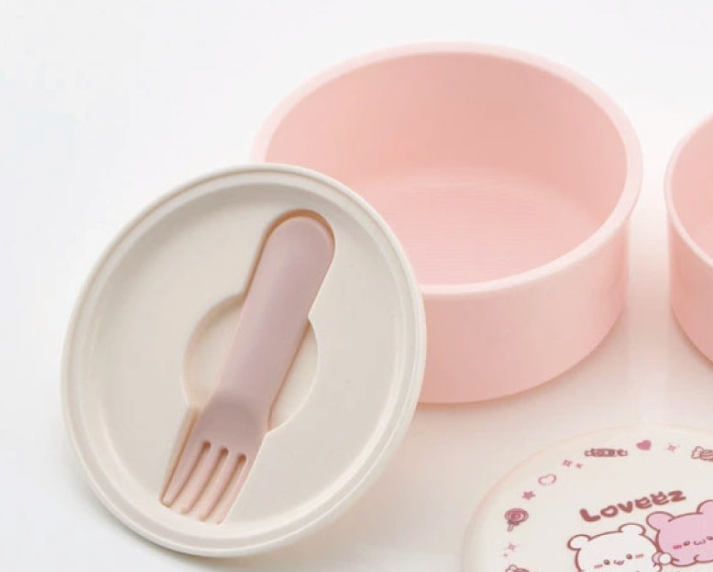 (Pre-Order) Skater Lunch Box 2 tiers/500ml Rabui~zu