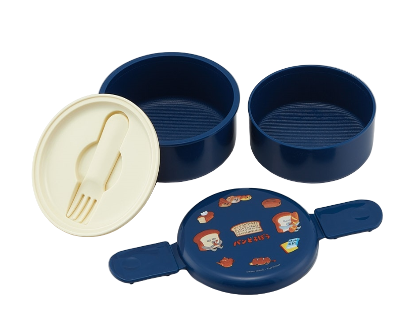 (Pre-Order) Skater Lunch Box 2 tiers/500ml Bread Dorobo