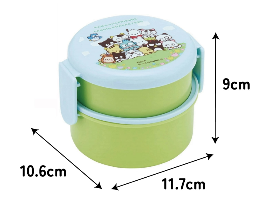 (Pre-Order) Skater Lunch Box 2 tiers/500ml Tama ×Sanrio Characters