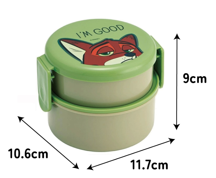(Pre-Order) Skater  Lunch Box 2 Tiers/500ml Zootopia Nick