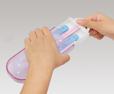 (Pre-Order) Skater Children's Antibacterial Lunch Box Trio Set  (Chopsticks, Spoon, and Fork)