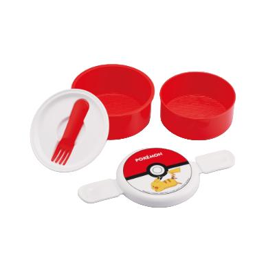 (Pre-Order) Skater Round Lunch Box, 2 Tiers/500ml, Pokémon Monster Ball