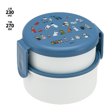 (Pre-Order) Skater Round Lunch Box, 2 Tiers/500ml