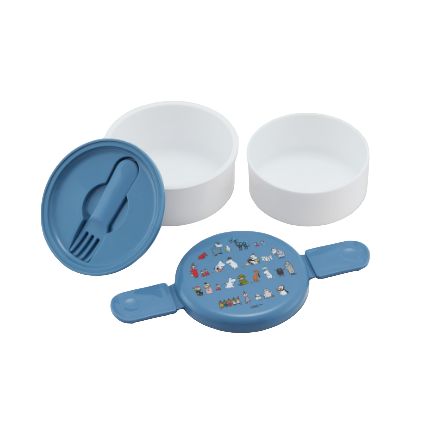 (Pre-Order) Skater Round Lunch Box, 2 Tiers/500ml