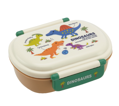 (Pre-Order) Skater Antibacterial Soft-Lid Tight Lunch Box, 1 Tier/360ml, Dinosaur