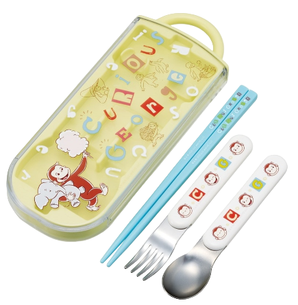 (Pre-Order) Skater Children's Bento Trio Set with Chopsticks, Spoon, and Fork