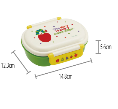 (Pre-Order) Skater Antibacterial Lunch Box, 1 Tier/360ml, "The Very Hungry Caterpillar"