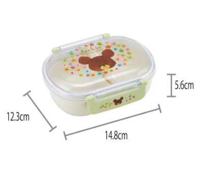 (Pre-Order) Skater Antibacterial  Lunch Box, 1 Tier/360ml, Kuma no Gakkou