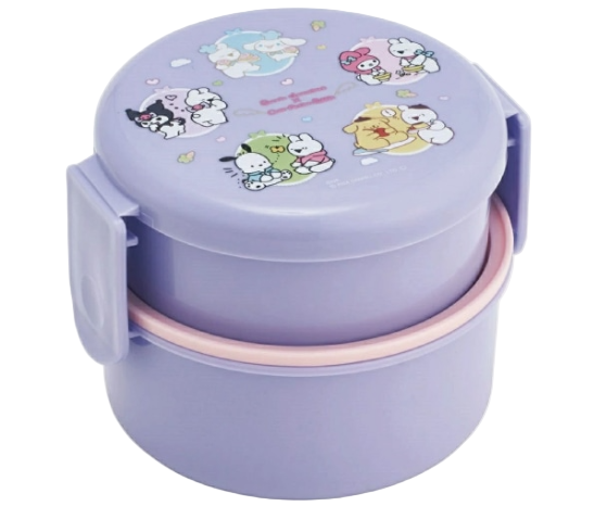 (Pre-Order) Skater Antibacterial Round Lunch Box 2 Tiers/500ml Sanrio All Stars Sukoburu Rabbit