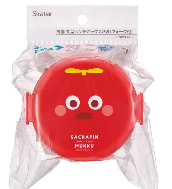 (Pre-Order) Skater Antibacterial Round Lunch Box 2 Tiers/500ml Mook