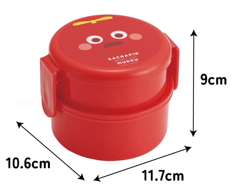 (Pre-Order) Skater Antibacterial Round Lunch Box 2 Tiers/500ml Mook