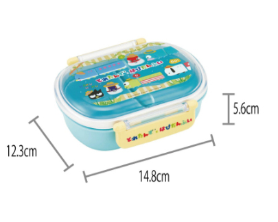 (Pre-Order) Skater Antibacterial Soft Lid Tight Lunch Box, 1 Tier/360ml, Toretans and Hapidanbui