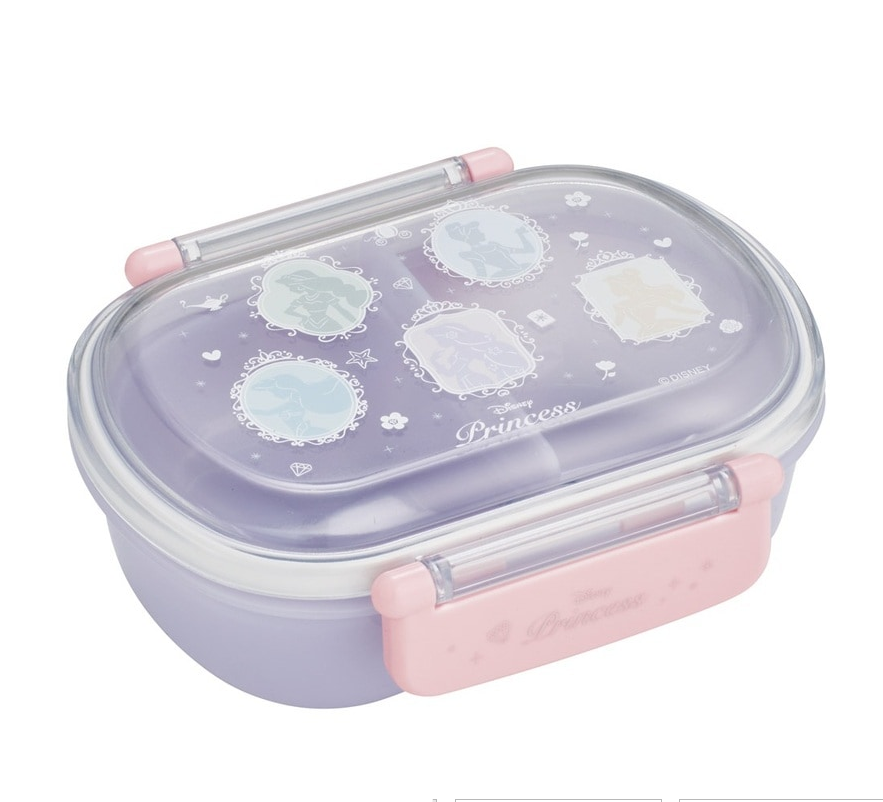 (Pre-Order) Skater Antibacterial  Lunch Box, 1 Tier/360ml, Princess Silhouette