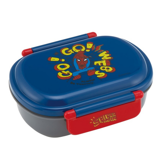 (Pre-Order) Skater Antibacterial  Lunch Box, 1 Tier/360ml, SPIDER COMIC