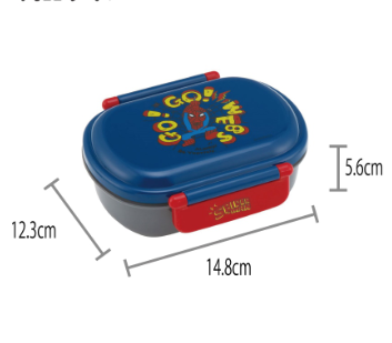 (Pre-Order) Skater Antibacterial  Lunch Box, 1 Tier/360ml, SPIDER COMIC