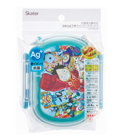 (Pre-Order) Skater Antibacterial Soft-Lid Tight Lunch Box, 1 Tier, 360ml, One Piece 24