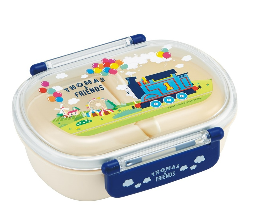 (Pre-Order) Skater Antibacterial, Crush-Resistant Lunch Box with Soft Lid, 1 Tier/360ml, Thomas