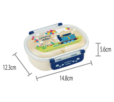 (Pre-Order) Skater Antibacterial, Crush-Resistant Lunch Box with Soft Lid, 1 Tier/360ml, Thomas