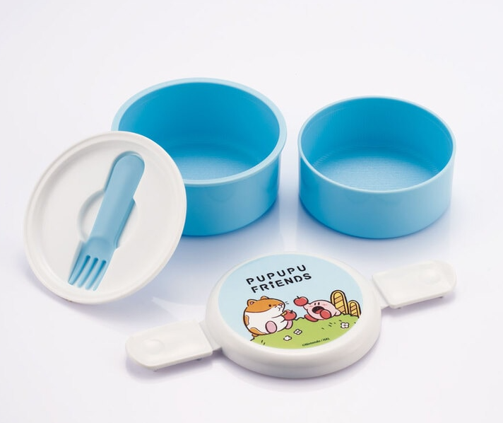 (Pre-Order) Skater Antibacterial Round Lunch Box 2 Tiers/500ml Kirby